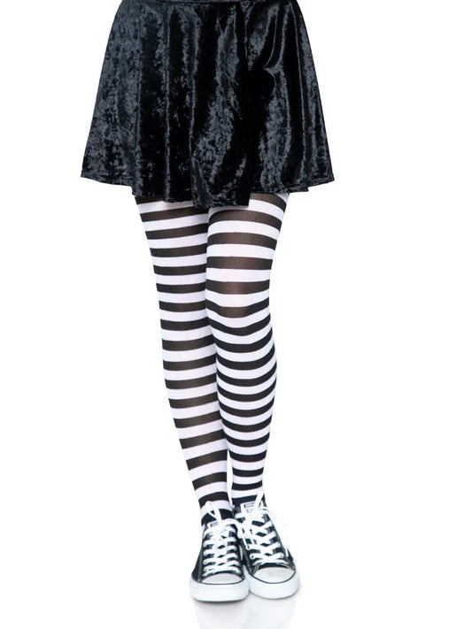Leg Avenue Jada Striped Tights – Premium Women's Hosiery