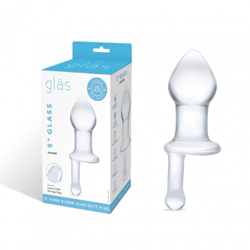 Glas 5 Inch Juicer – Handmade Fracture-Resistant Hypoallergenic Glass Dildo