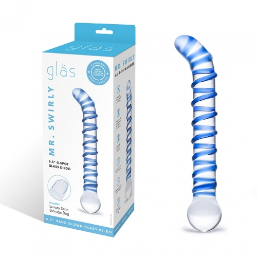 Mr Swirly 6.5 Inch Glass G-Spot Dildo for Intimate Pleasure