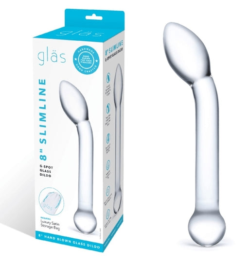 Glas 8 Inch Slimline – Glass G-Spot Dildo > Glass > Dildos
