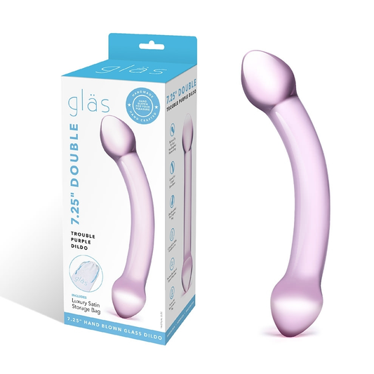 Glas Double Trouble – 7.25 Inch Glass Double-Headed Dildo > Glass > Dildos