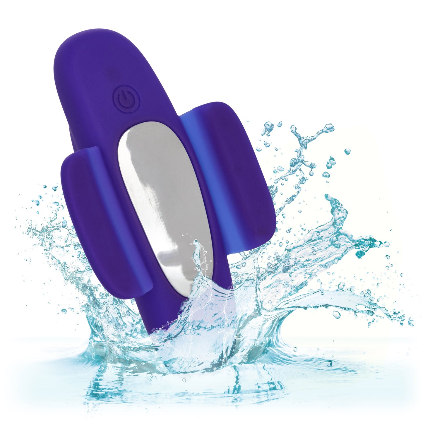 Lock-N-Play Remote Pulsating Panty Teaser Wireless Silicone Vibrator with Mini Remote Control in Purple