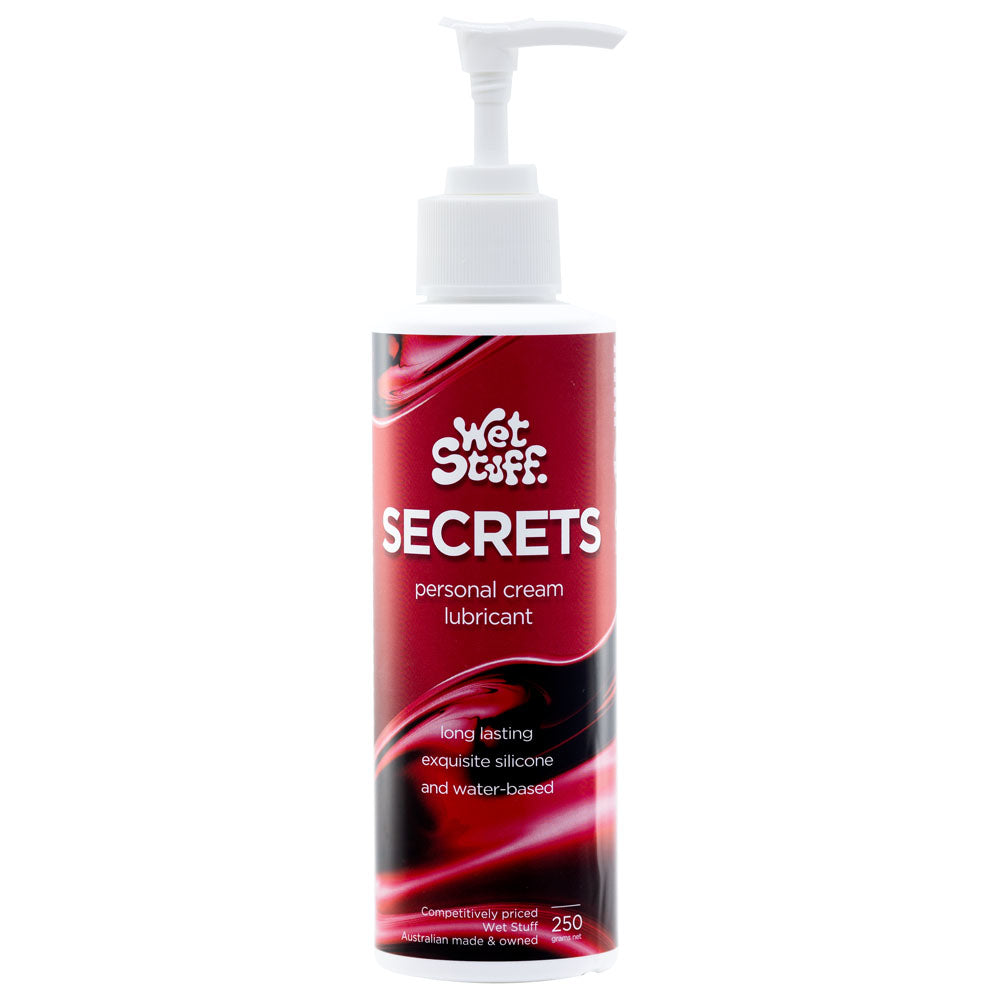 Wet Stuff Secrets – Silicone-Based Lotion Lubricant for Condom Use