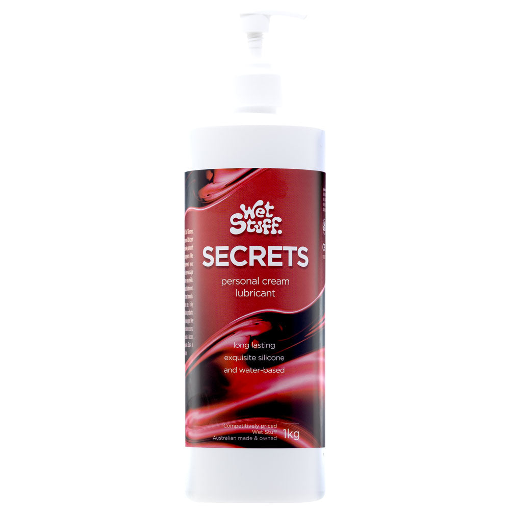 Wet Stuff Secrets – Silicone-Based Lotion Lubricant for Condom Use