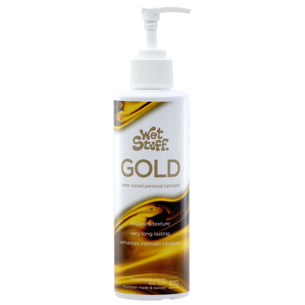Wet Stuff Gold – Long-Lasting Clear Water-Based Lubricant