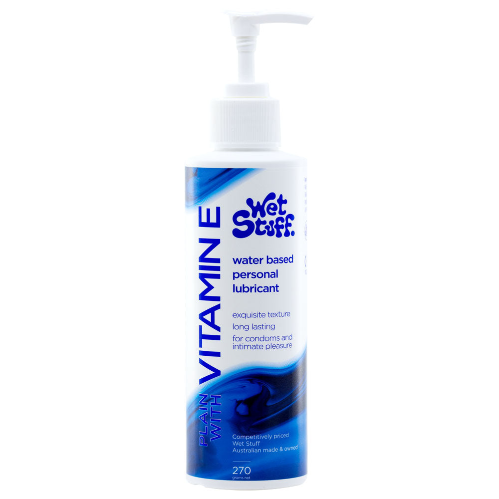 Wet Stuff Plain Enriched With Vitamin E – Water-Based Lubricant