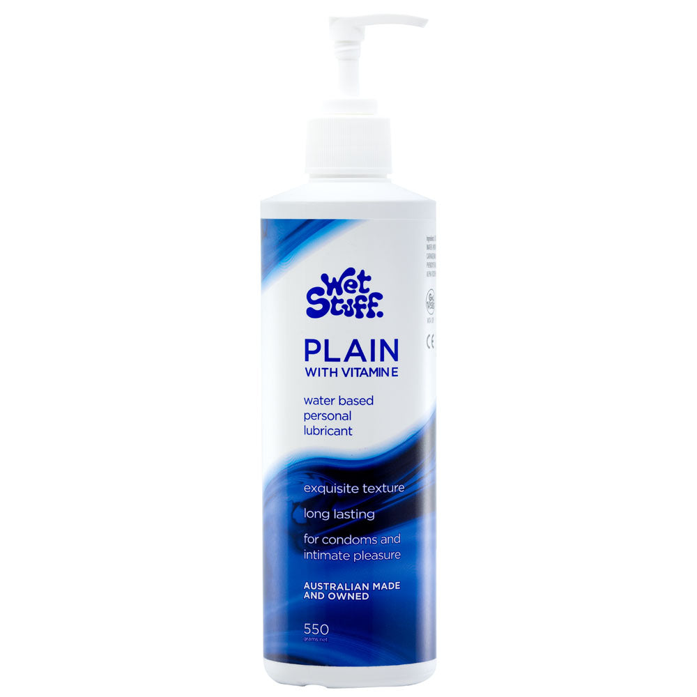 Wet Stuff Plain Enriched With Vitamin E – Water-Based Lubricant