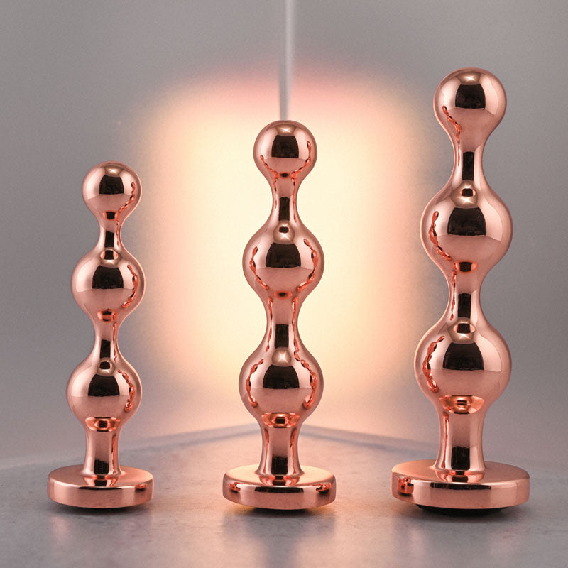 Gender X Gold Digger Set – Metallic Butt Plugs Set of Three Sizes