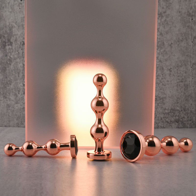 Gender X Gold Digger Set – Metallic Butt Plugs Set of Three Sizes