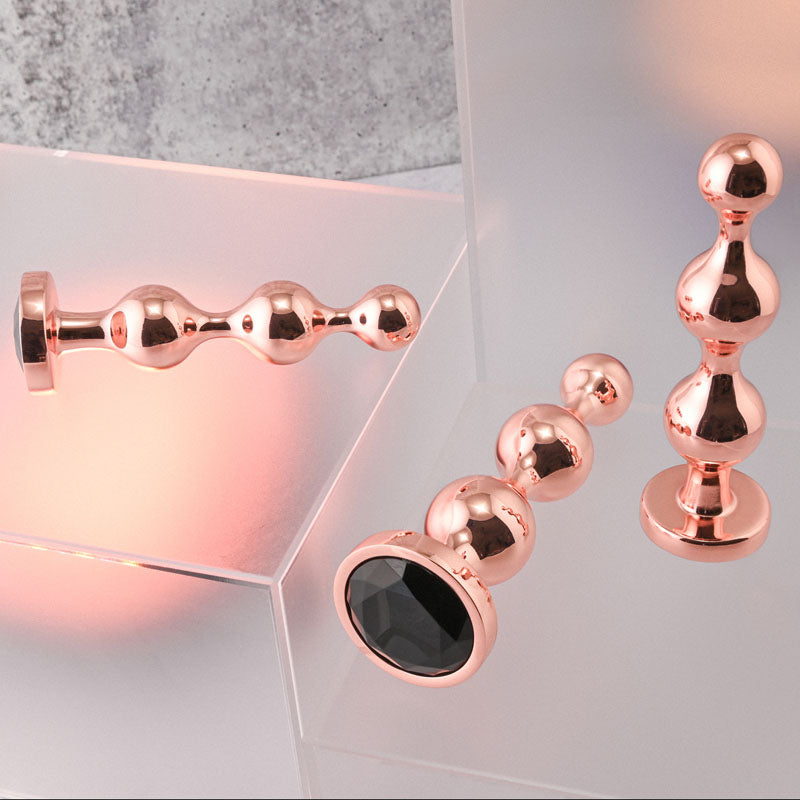 Gender X Gold Digger Set – Metallic Butt Plugs Set of Three Sizes