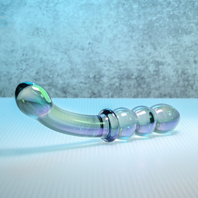 Gender X Lustrous Galaxy Wand – 18.5 cm Double-Ended Glass Massager