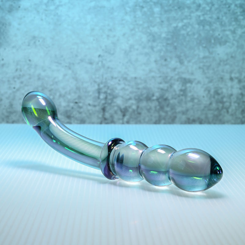 Gender X Lustrous Galaxy Wand – 18.5 cm Double-Ended Glass Massager