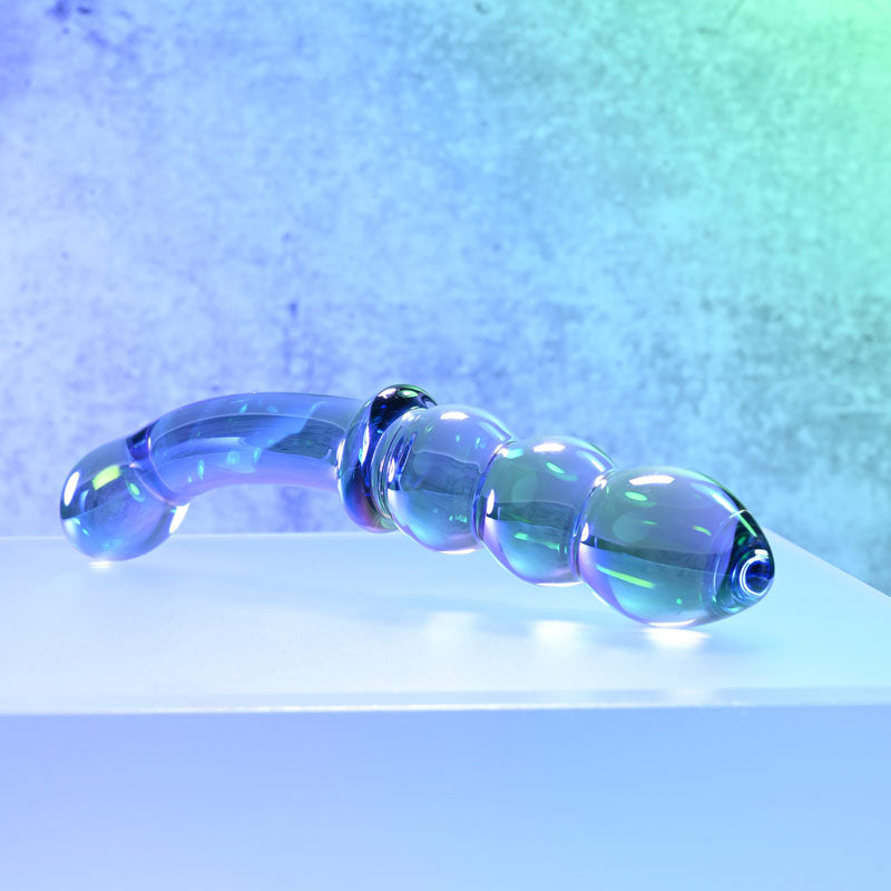Gender X Lustrous Galaxy Wand – 18.5 cm Double-Ended Glass Massager