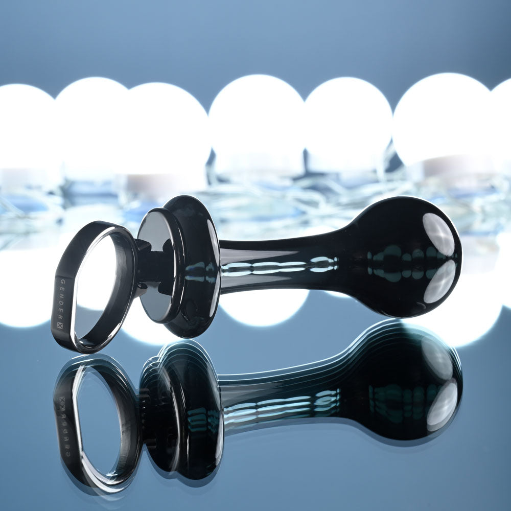 Gender X Blow Pop (Black) – Glass Butt Plug