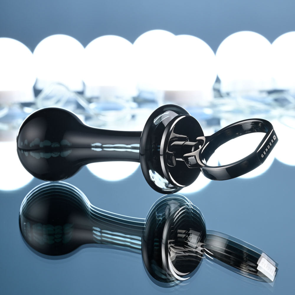 Gender X Blow Pop (Black) – Glass Butt Plug