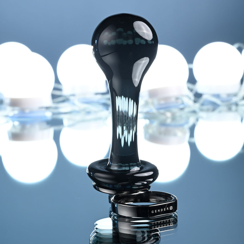 Gender X Blow Pop (Black) – Glass Butt Plug