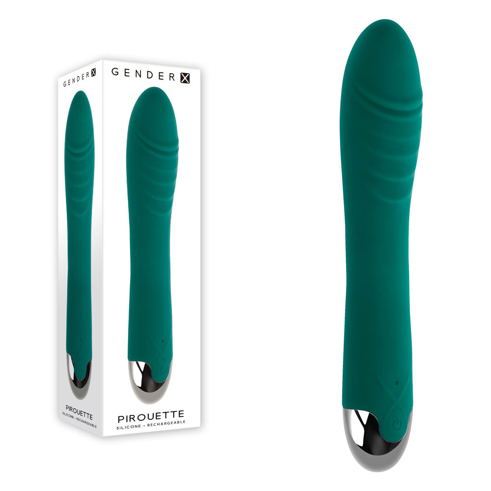 Gender X Pirouette USB Rechargeable Vibrator 20.6 cm – Textured Vibrator
