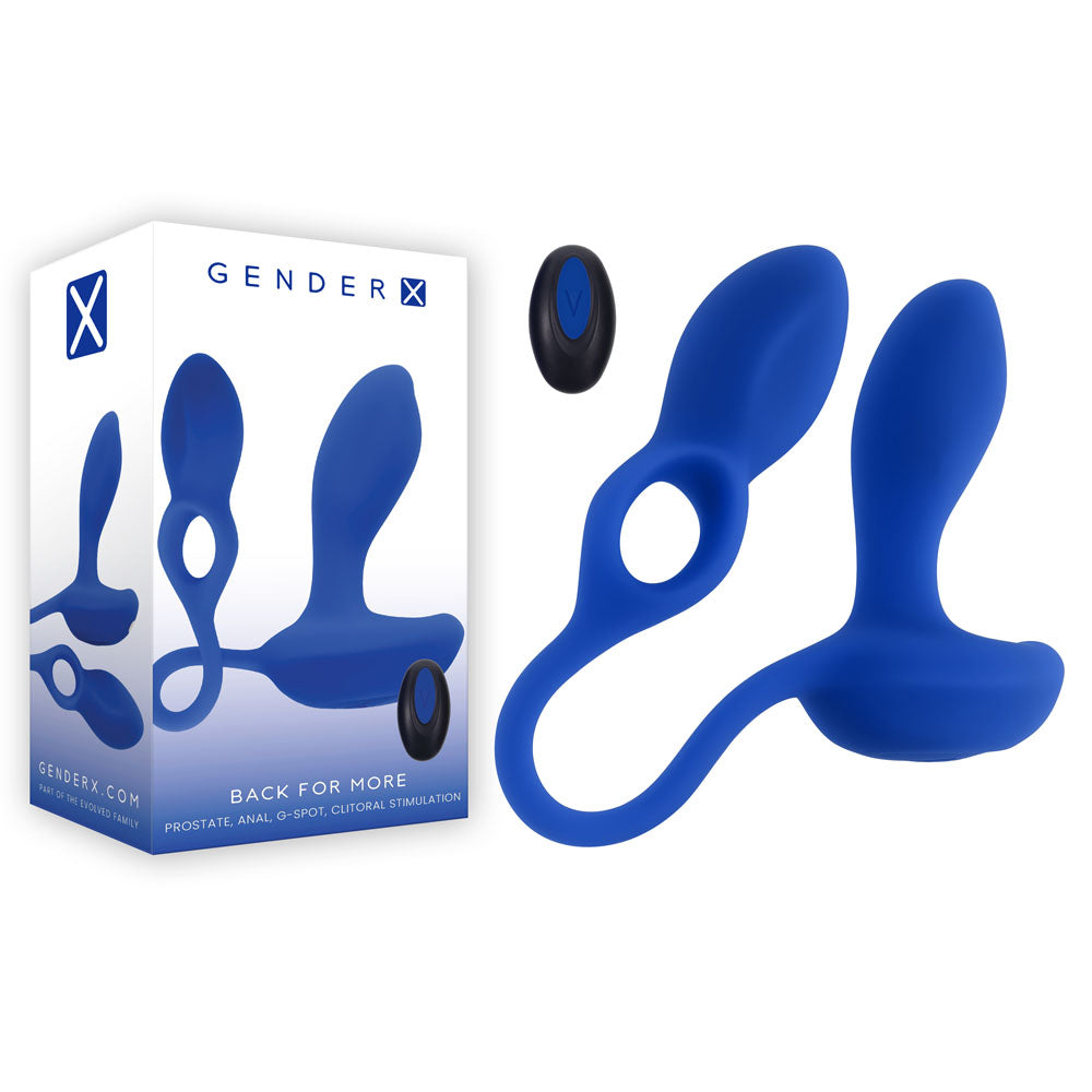 Gender X Back For More – Dual USB Rechargeable Dual Stimulator with Wireless Remote