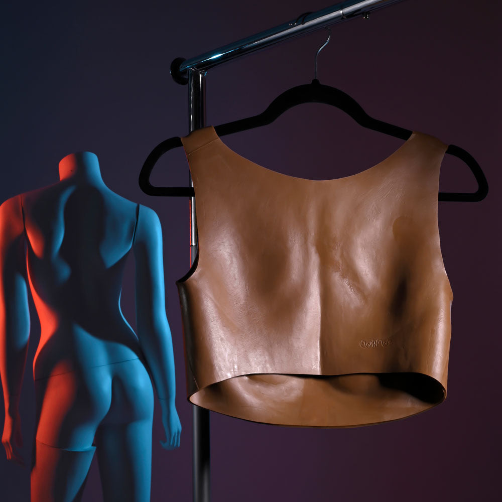 Gender X Undergarments Plate C Cup Dark Silicone Enhancements
