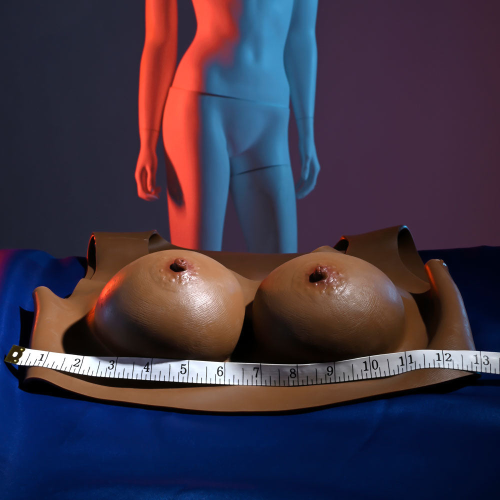 Gender X Undergarments Plate C Cup Dark Silicone Enhancements