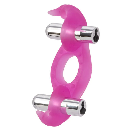 Silicone Triple Orgasm Erection Enhancer – Rechargeable Dual Stimulation Toy
