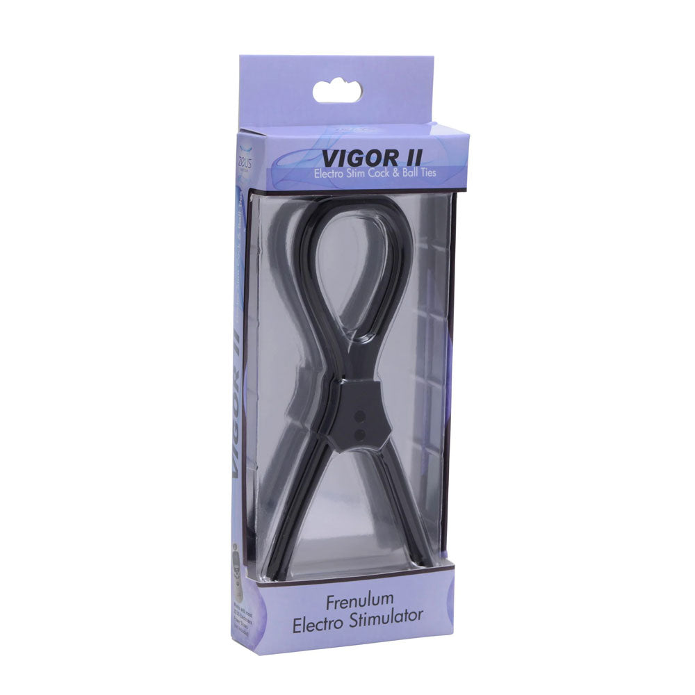 Vigor II Electro Stim Cock and Balls Ties and Frenum Electro Stimulator – Electro Stim Toy