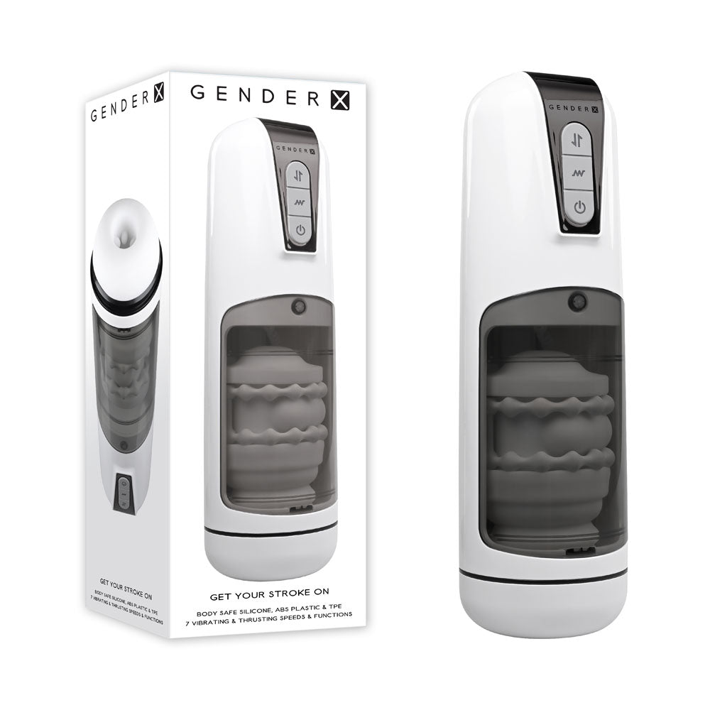 Gender X GET YOUR STROKE ON 13.3cm Vibrating Stroker