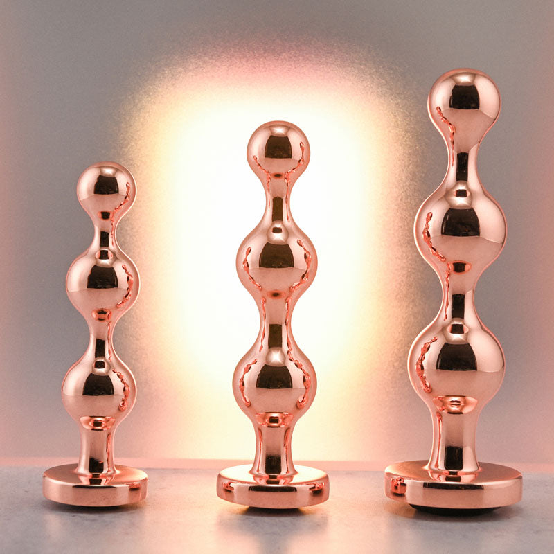 Gender X Gold Digger Set – Metallic Butt Plugs Set of Three Sizes