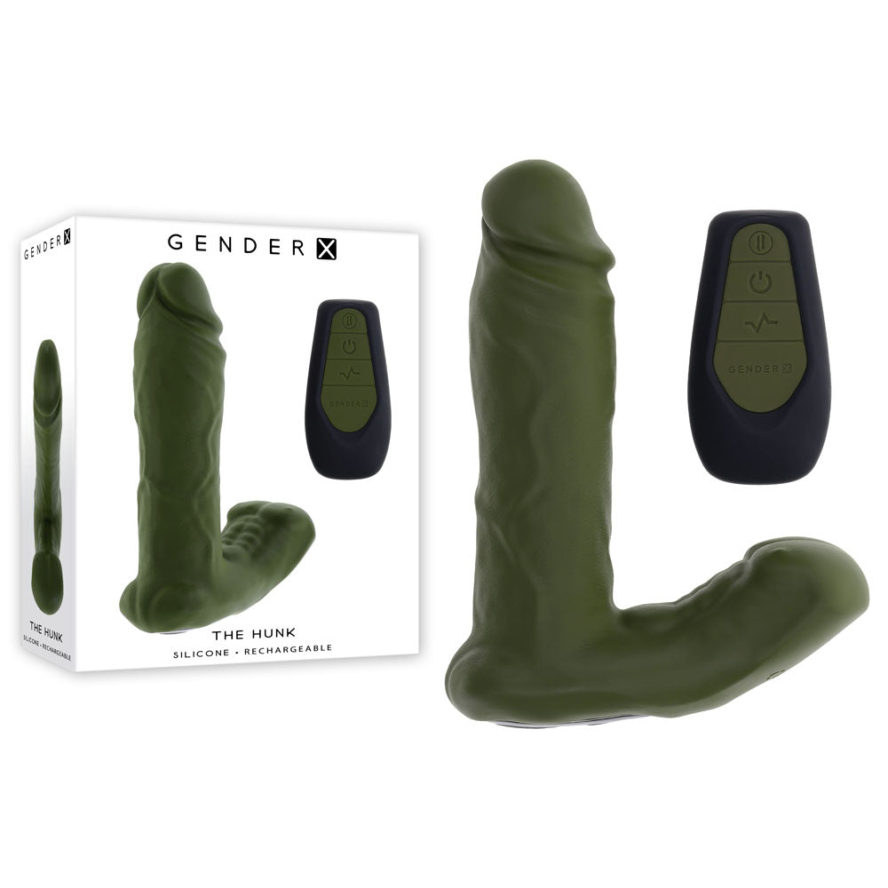 Gender X THE HUNK 15.2 cm Thrusting Vibrator with Remote