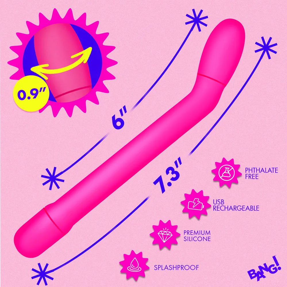 Slim G-Spot Vibrator – Rechargeable 3 Speeds 7 Patterns Vibrator