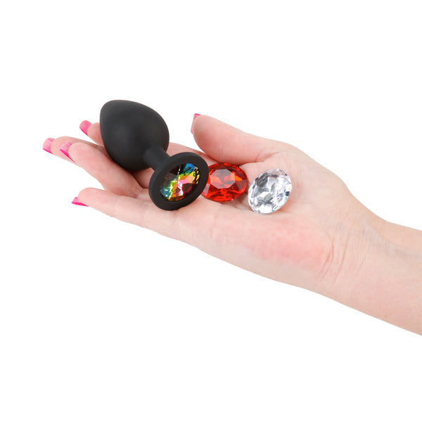 Glams Xchange Medium Butt Plug with Interchangeable Gems