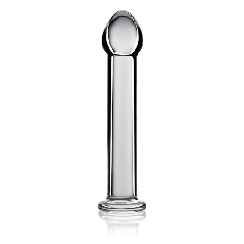 Glass Romance 1 Clear 7in Luxury Glass Dildo 7 Inches