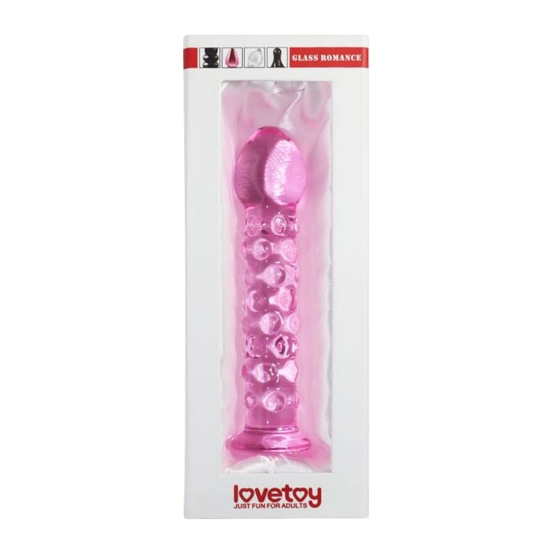 Glass Romance 2 Pink 7in Luxury Glass Dildo for Sensation