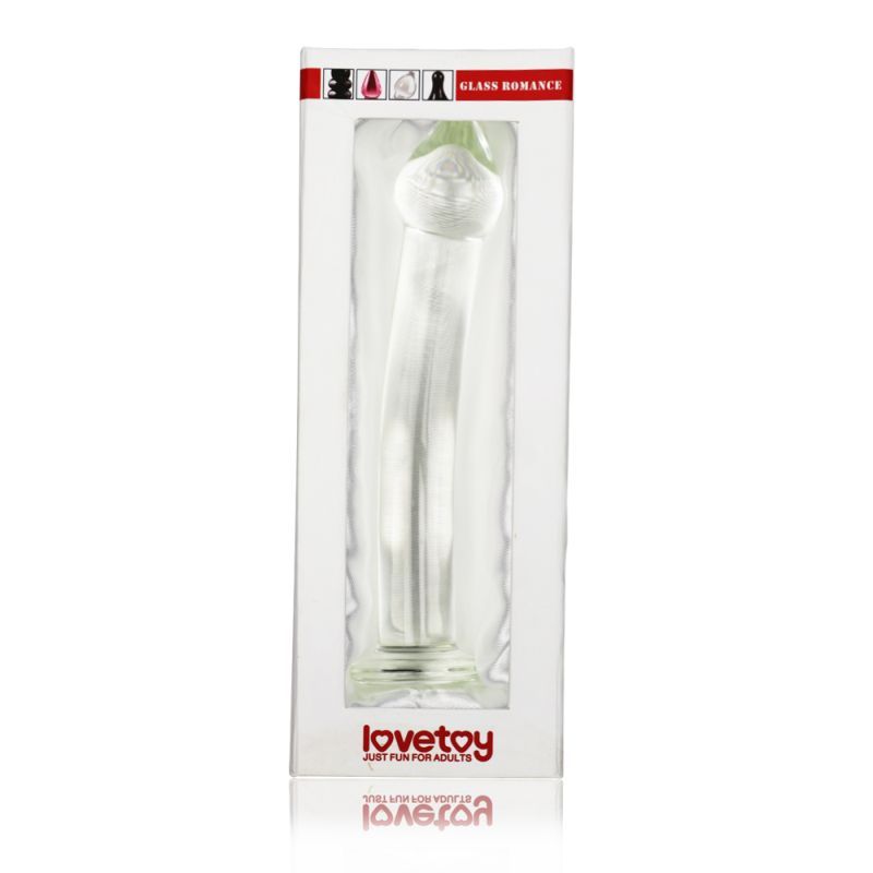 Glass Romance 3 Clear 7.5in Glass Dildo for Sensation