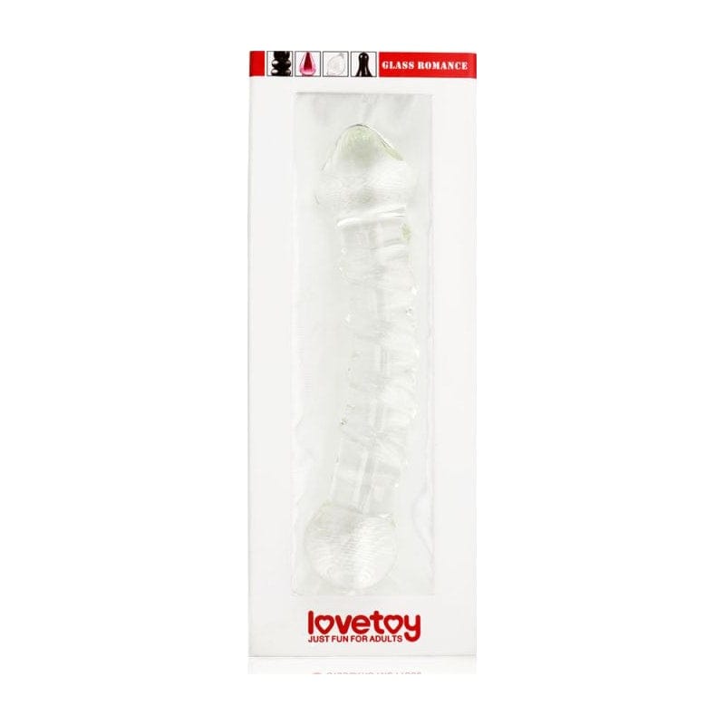 Glass Romance 5 Clear 7in Glass Dildo for Unique Sensation