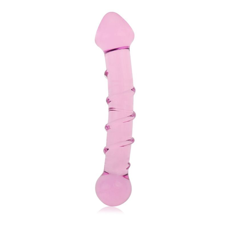 Glass Romance 5 Pink 7in Luxury Glass Dildo 7 Inches