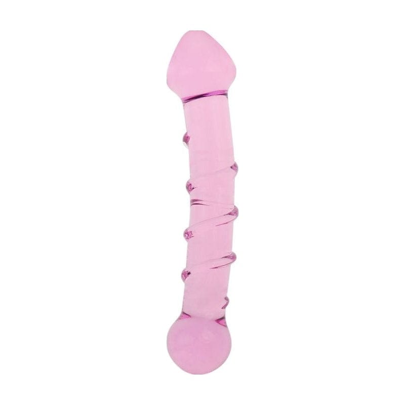 Glass Romance 5 Pink 7in Luxury Glass Dildo 7 Inches