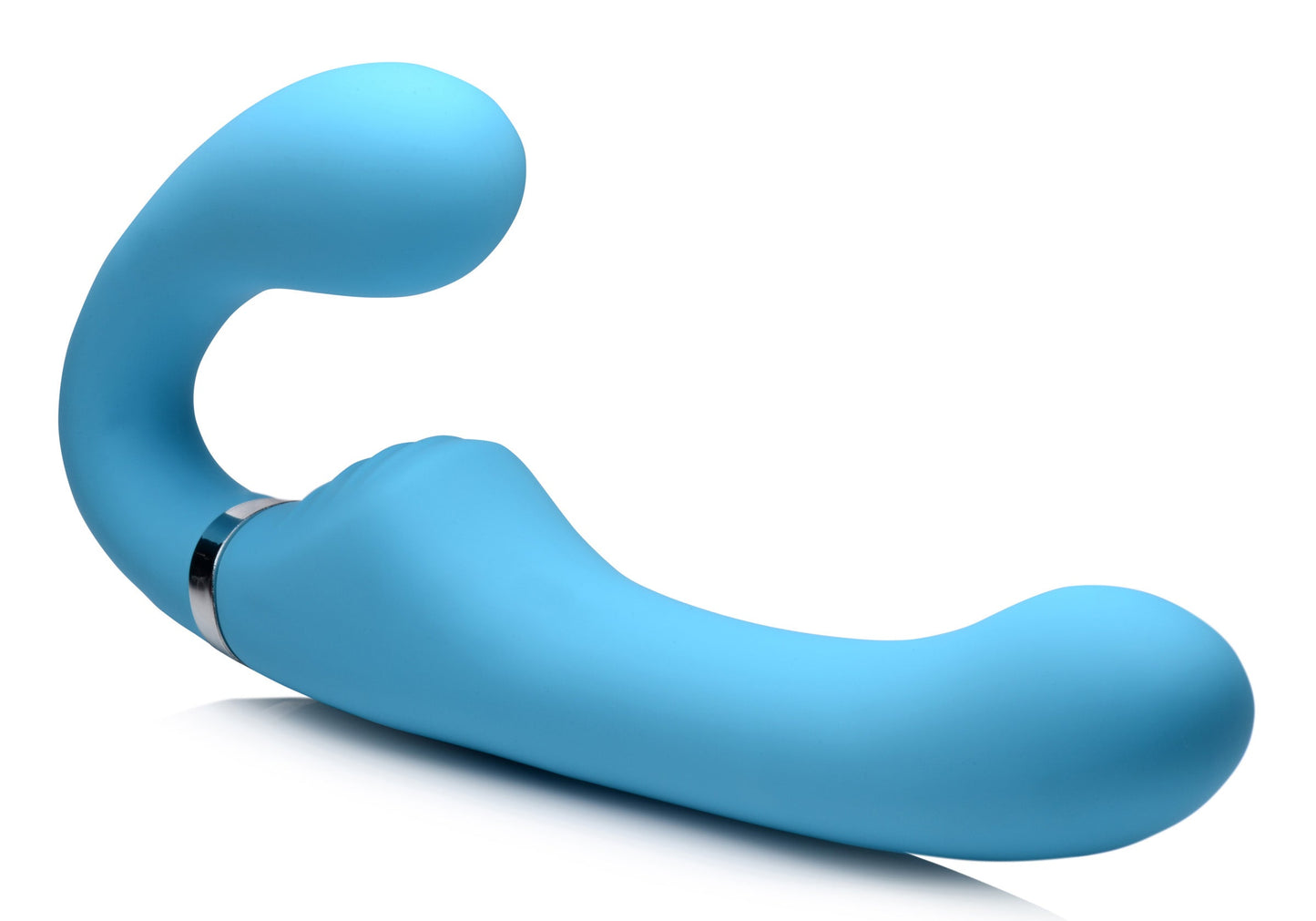 Mighty Rider 10X Strapless Strap-On Blue with Remote Control