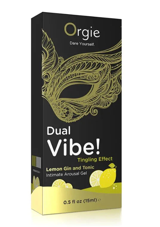 Dual Vibe Gin and Tonic Lemon Kissable Liquid – Intimate Gel 15ml