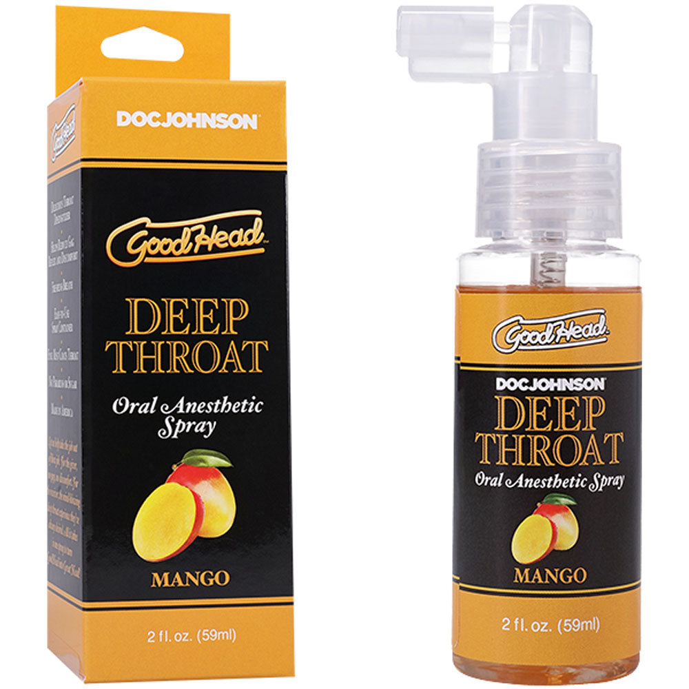 GoodHead Deep Throat Spray Mango 59ml - Flavorful Pleasure