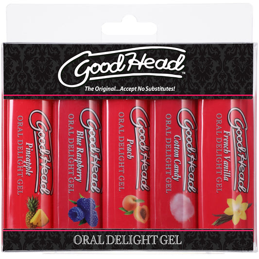 GoodHead Oral Delight Gel 5 Pack – Lubricant Gel
