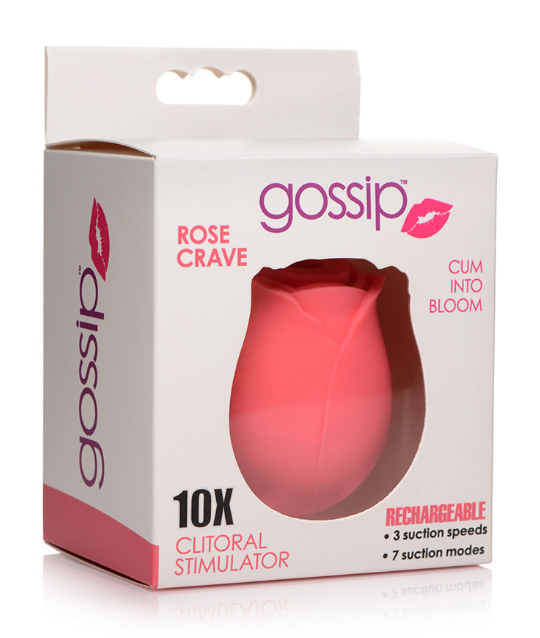Gossip Cum Into Bloom Clitoral Vibrator Rose Crave Rose Pink