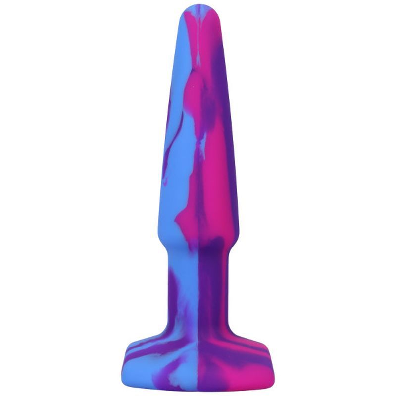 Groovy Silicone Anal Plug 4 Inch Berry