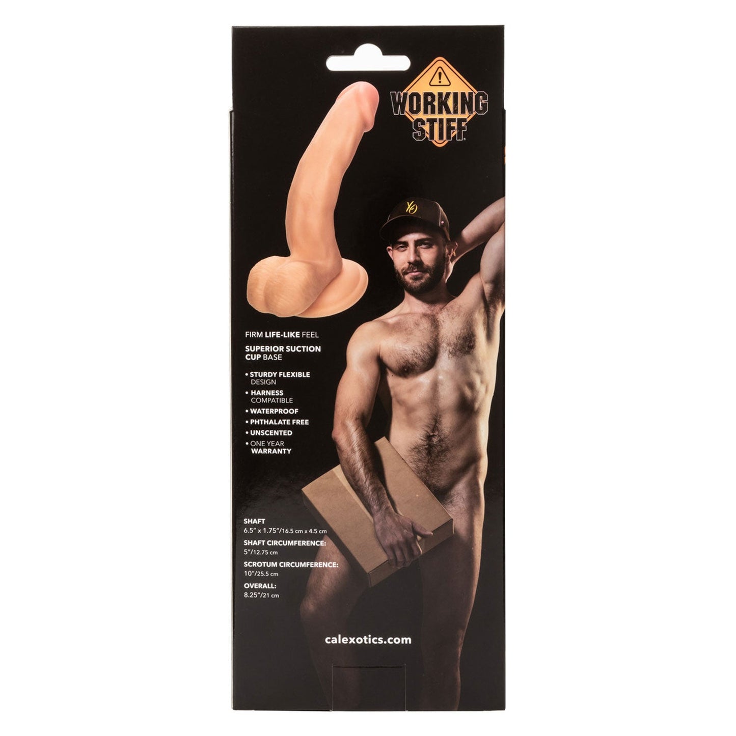Working Stiff The Delivery Man 6.5 Inch Flesh Tone Realistic Dildo with Suction Cup Base