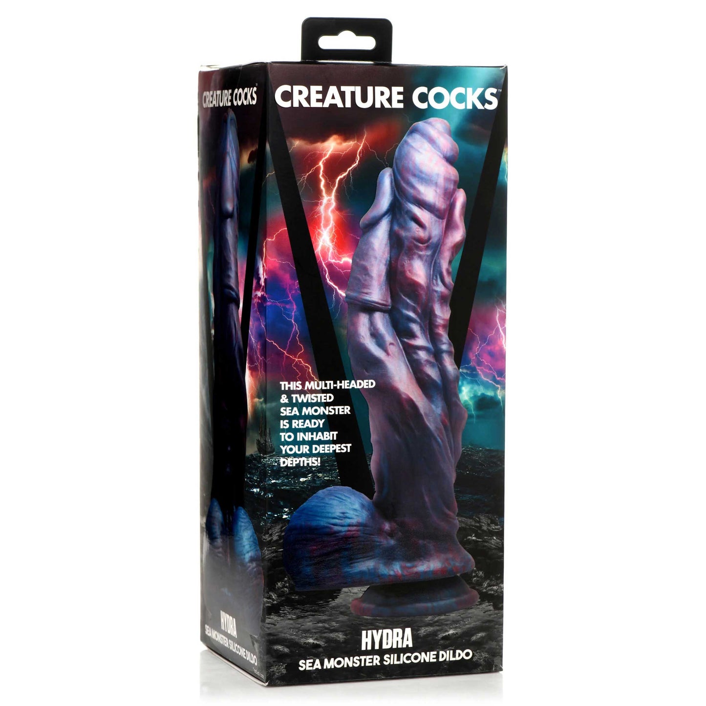 Creature Cocks Hydra (Dark Blue and Red) – 26.9 cm Silicone Dildo