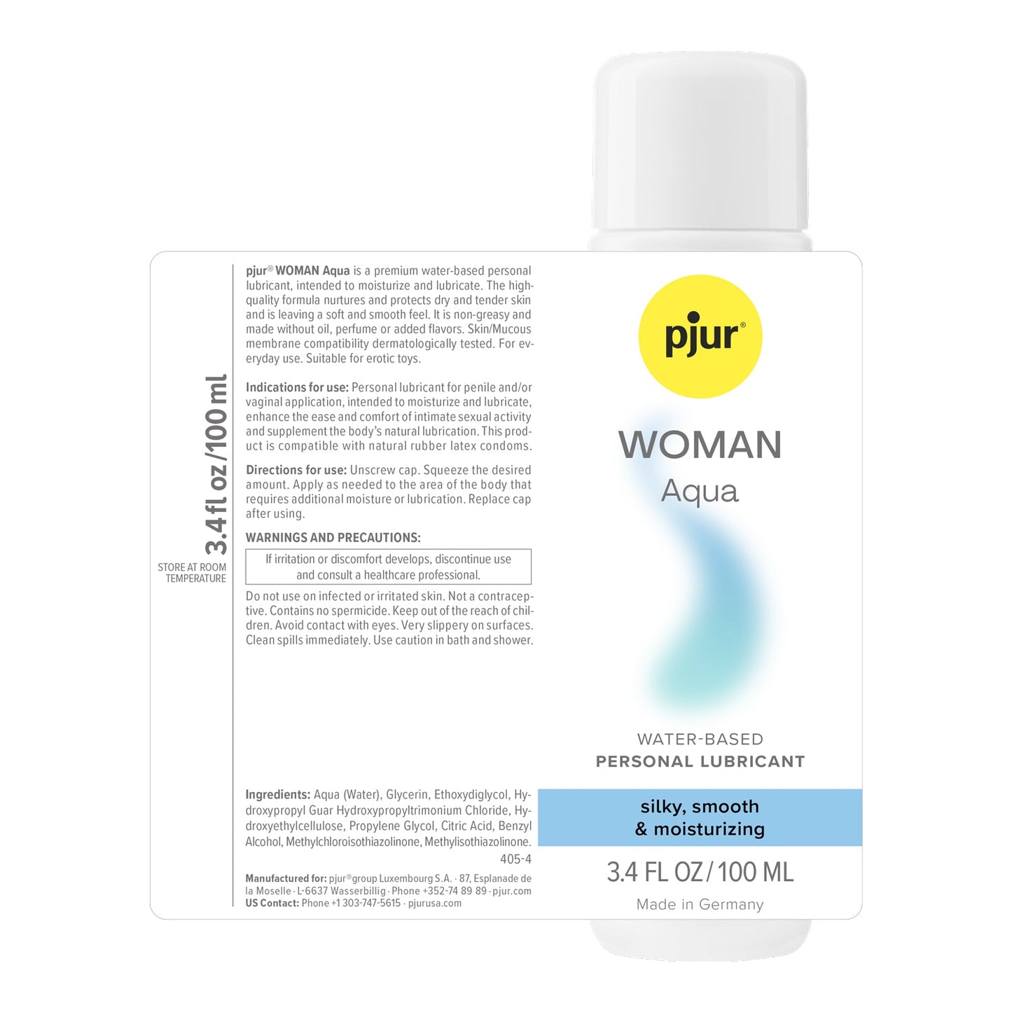 Pjur Woman Aqua Water-Based Lubricant 100ml Fragrance Free