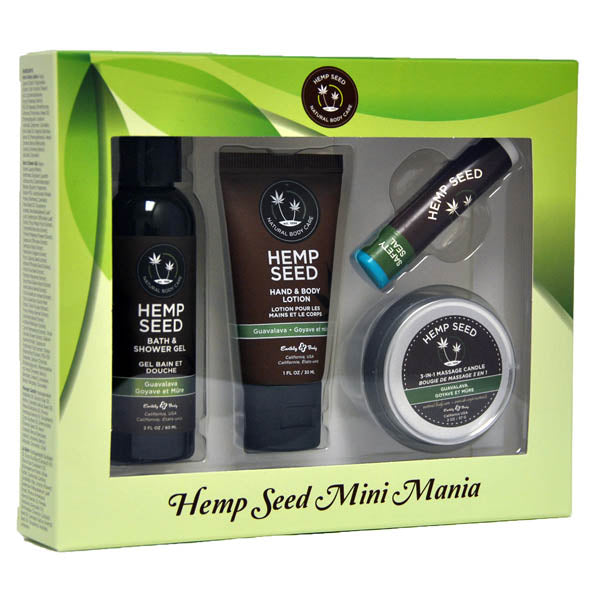 Hemp Seed Mini Mania Guavalava Lotion Kit 4 Piece Set