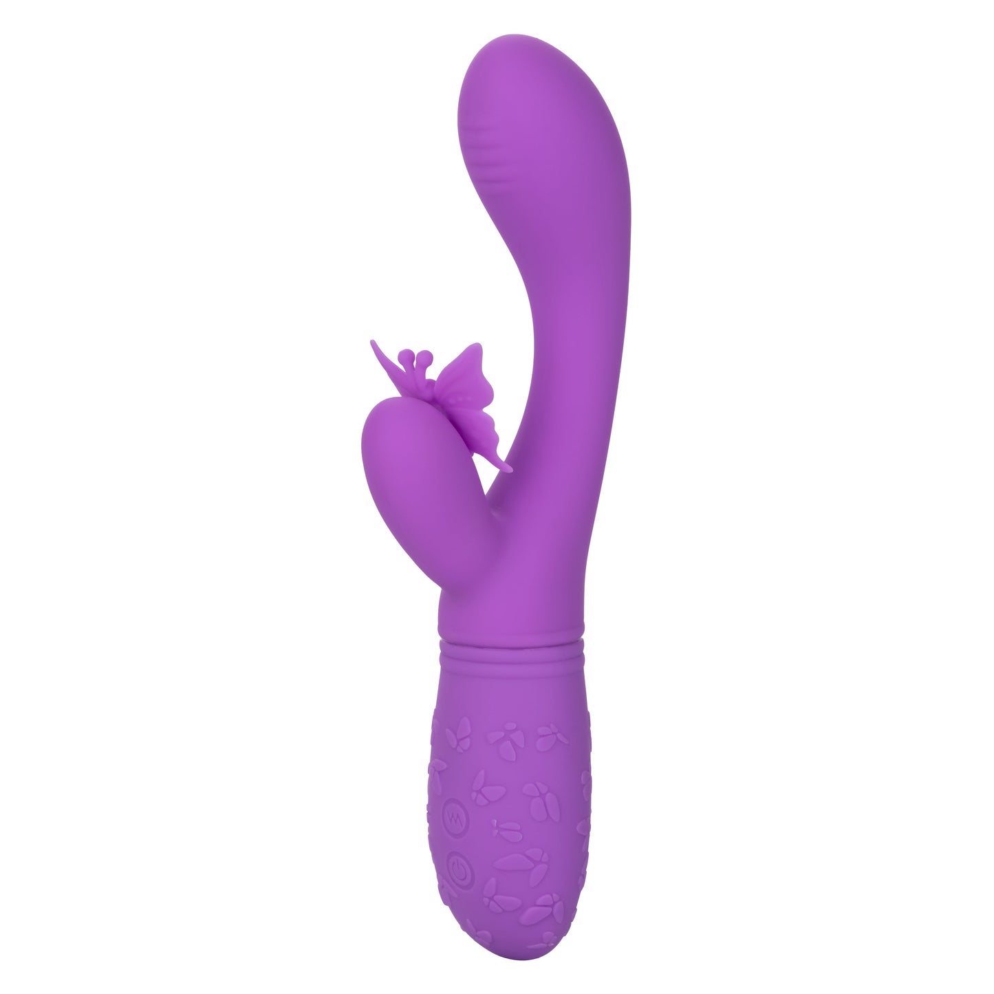 Butterfly Kiss Purple Silicone Vibrator with Motors