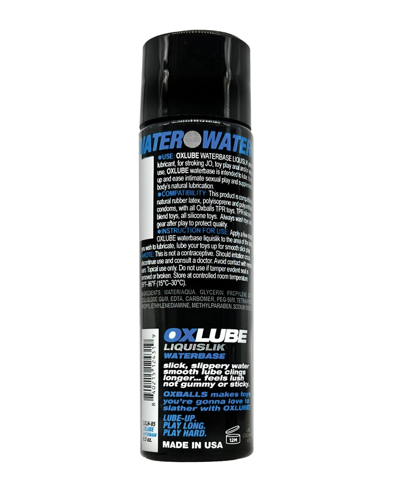 LIQUISLIK Waterbased OXLube 250ml