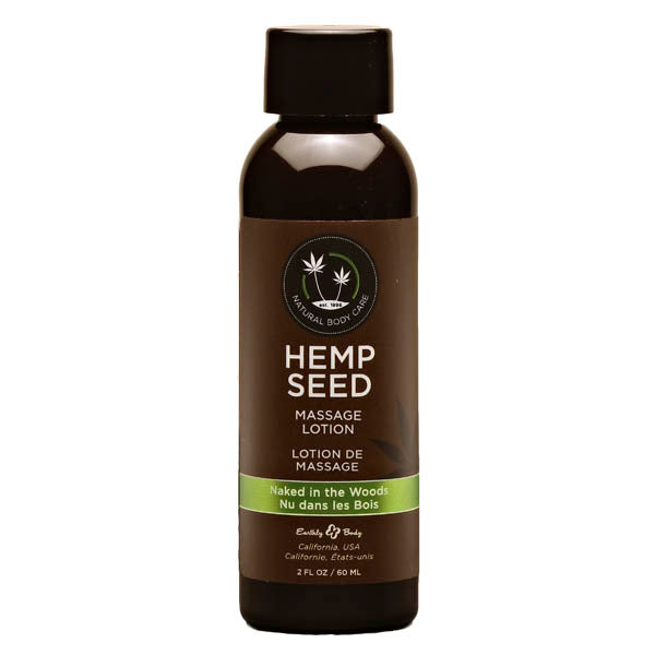 Hemp Seed Massage Lotion Naked In The Woods Tea And Ginger Scent 59ml Bottle